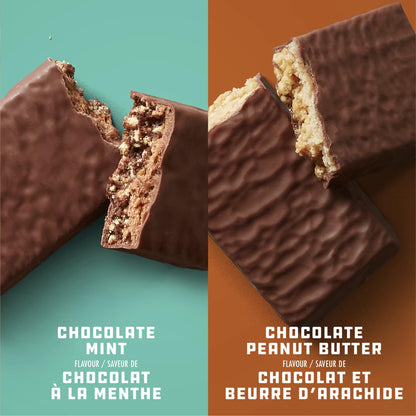 CLIF BUILDERS Protein Bar Variety Pack - 15 Count (8 Chocolate Mint & 7 Chocolate Peanut Butter) - 20g Plant Protein, Gluten Free, No Artificial Sweeteners