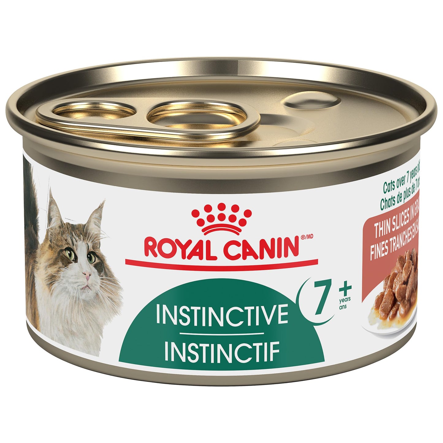 Royal Canin Feline Health Nutrition Instinctive 7+ Thin Slices in Gravy Canned Cat Food, 3 oz can (24-Count) ROYAL CANIN