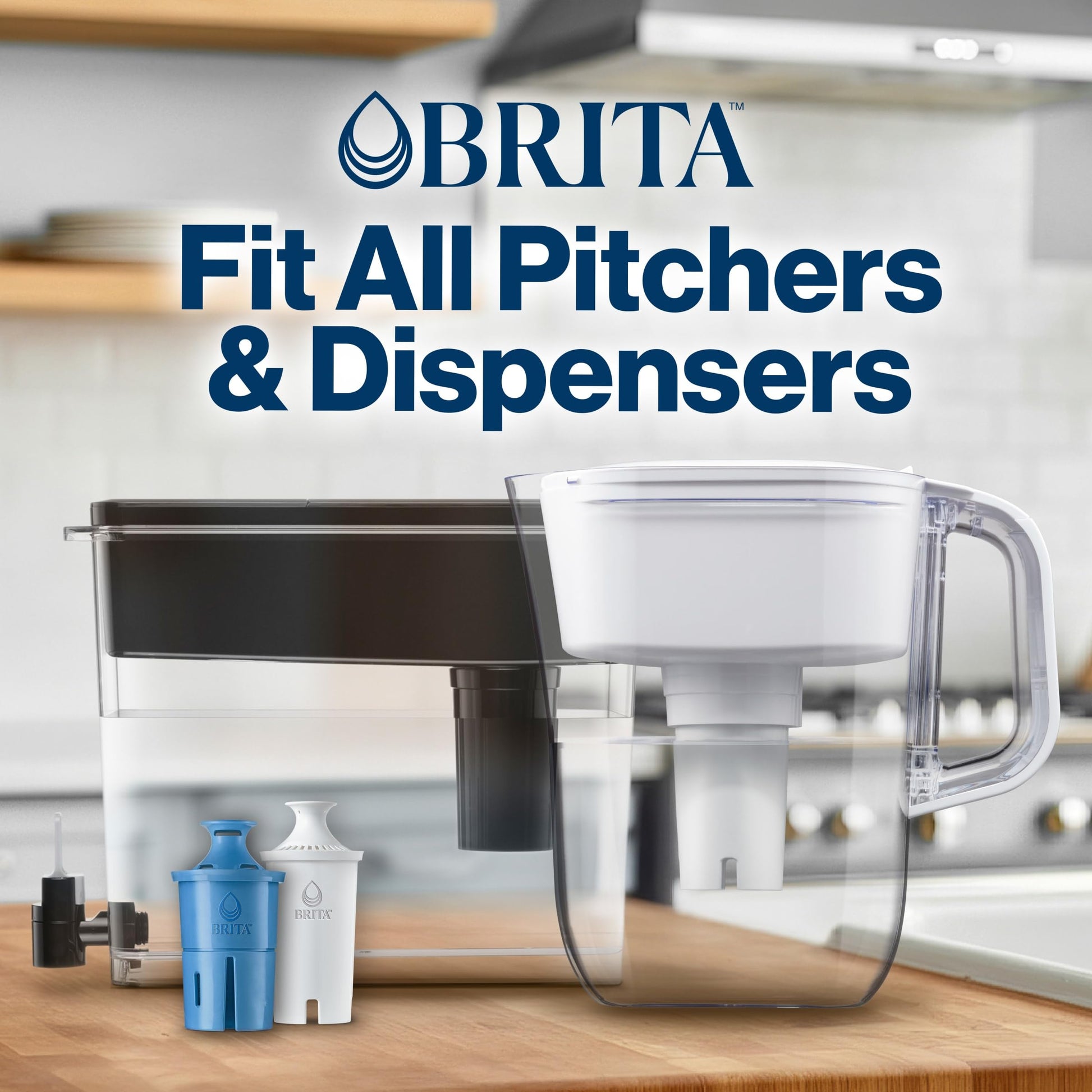 Brita Standard Replacement Filter, Reduces Contaminants while keeping healthy minerals, Certified by WQA to reduce Chlorine for improved taste, Made without BPA, Replace after 151 litres, 5 Count