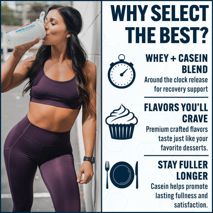 PEScience Select Protein Powder - Whey and Casein Blend, Chocolate Truffle, 27 Servings