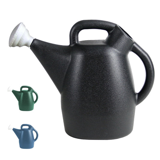 Chapin 47998 Watering Can, 2 Gallon (9 Liters), Indoor and Outdoor Plants, Lawn, Garden, Removable Nozzle, Drip-Free Sprinkler Head, Recycled Plastic, Black - Available at All In One Marketplace Canada