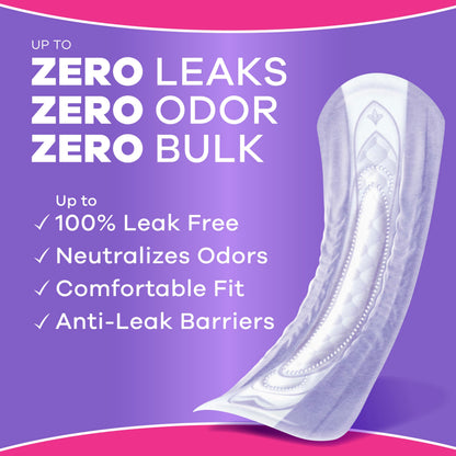 Always Discreet Adult Incontinence Pads for Women, Extra Heavy Absorbency, Long Length, Postpartum Pads, Up to 100% Bladder Leak ProteCountion, 112 Count 🍁 All In One Marketplace Canada