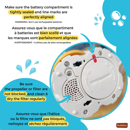 Yookidoo - Elephant Baby Bath Shower Head - Compact & Portable Baby Shower and Toy - Suitable for Newborns, Infants, and Toddlers - from Birth - Teal - 40212 - Available at All In One Marketplace Canada
