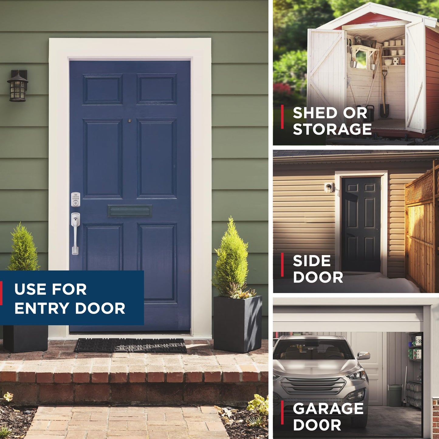 Weiser Powerbolt 3 Satin Chrome Keyless Entry Door Lock/Deadbolt Lock, 10-Button Keypad Door Lock with Auto Lock and 12-Month Battery Life, Electronic Door Locks for Front Door, Home Décor 🍁 All In One Marketplace Canada