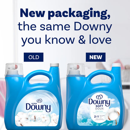 Downy Ultra Laundry Liquid Fabric Softener (Fabric Conditioner), Cool Cotton, 4.16L, 190 Loads Downy