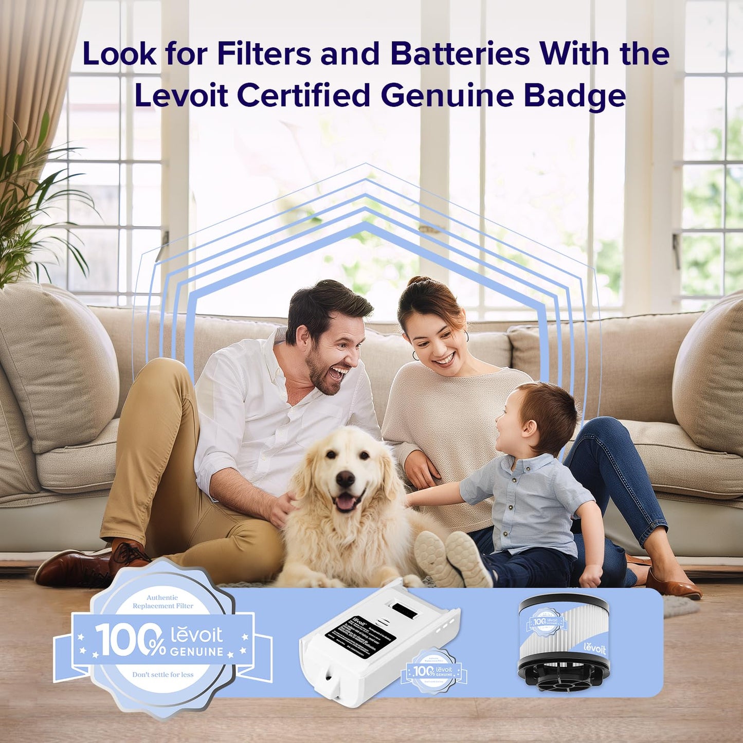 Levoit Cordless Vacuum Cleaner, Stick Vac with Tangle-Resistant Design, Up to 50 Minutes, Powerful Suction, Rechargeable, Lightweight, and Versatile for Carpet, Hard Floor, Pet Hair - Available at All In One Marketplace Canada
