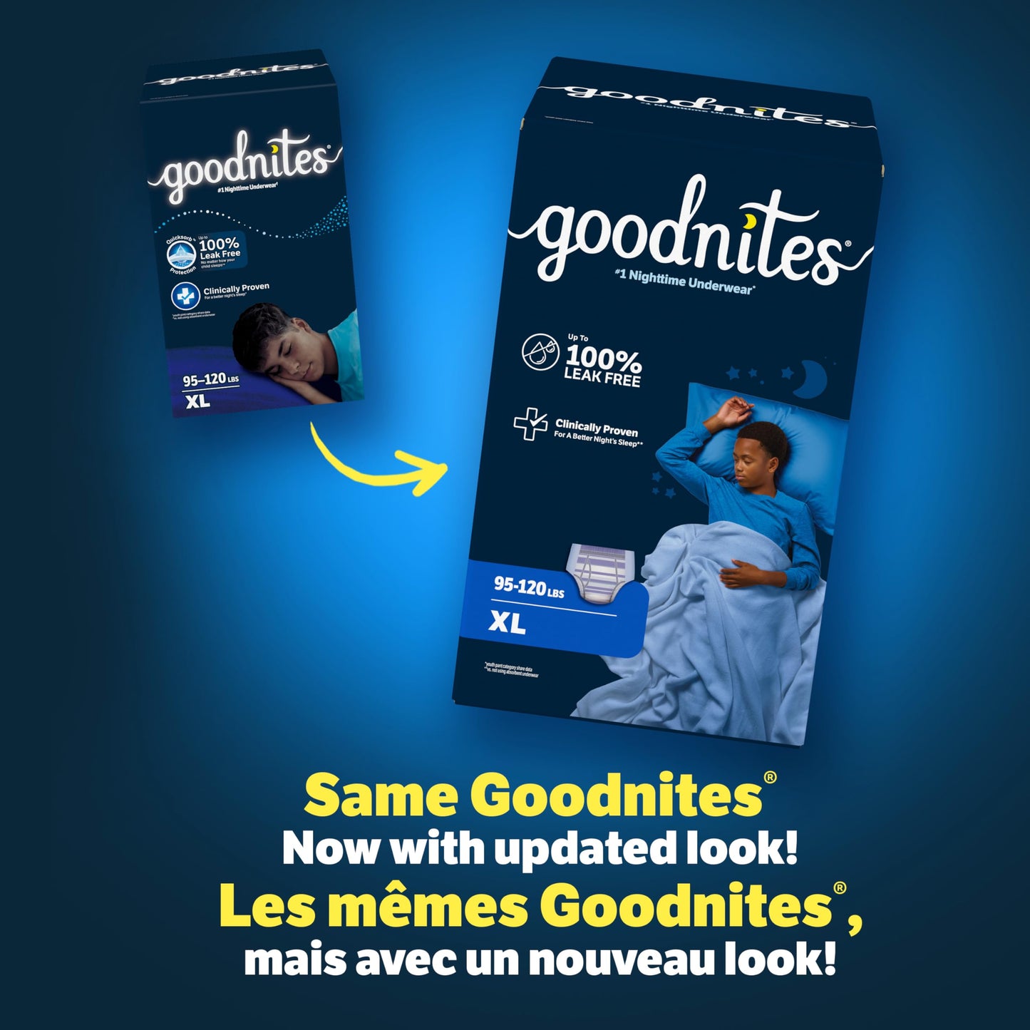 Goodnites Boys Bedwetting Night Time Underwear, Goodnites, Size Extra Large, 28 Ct (95-140+ lb.) - Available at All In One Marketplace Canada