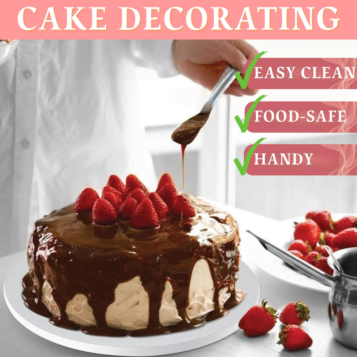 15 Pack Cake Drums 12Inch, 1/2" Thick Cake Boards, Round Corrugated Cardboard Cake Base for Wedding Birthday Party, Sturdy Base para Pastel White Cake Decorating Supplies 🍁 All In One Marketplace Canada
