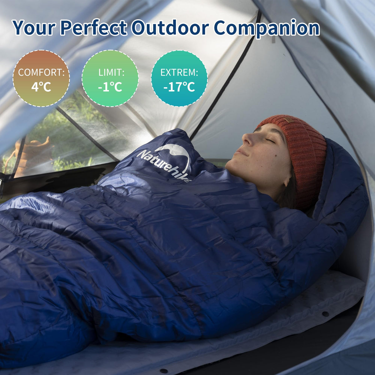 Naturehike Mummy Backpacking Sleeping Bag for Cold Weather, Winter Camping Sleeping Bag for Adults, Cotton Comfortable Sleeping Bag for Hiking,Climbing,Travelling 🍁 All In One Marketplace Canada