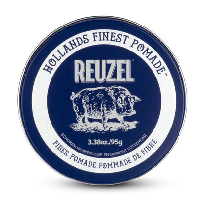 Reuzel Fiber Pomade Strong Hold Hair Styling Pomade for Men & Women, Low Shine, Texturizing & Volumizing For a Fuller Look, Firm Flexible Reworkable, Vanilla Mint Scent 95g REUZEL