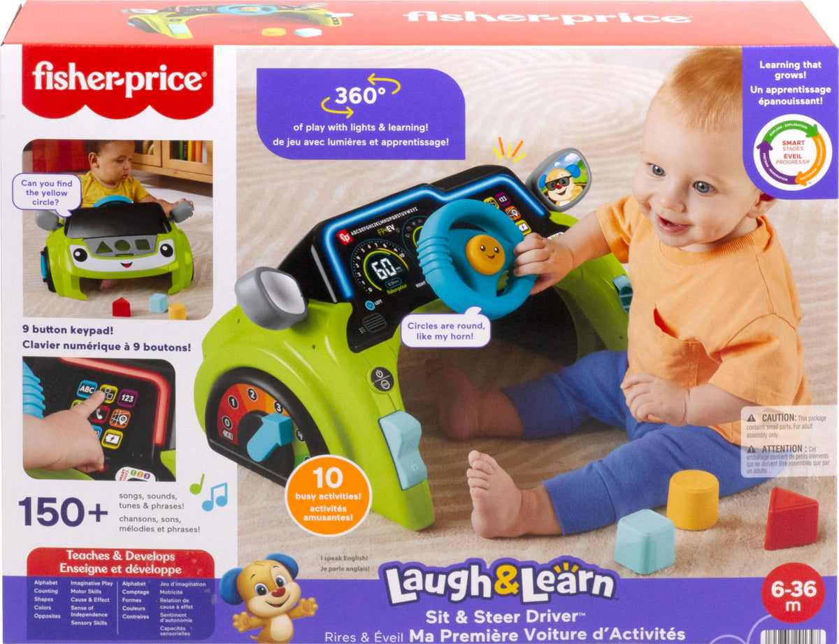 Fisher-Price Laugh & Learn Sit & Steer Driver Car