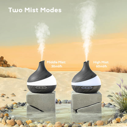 HJTHJT 500ML Essential Oil Diffuser: Aroma Diffuser with Remote Control for Hotel Spa Yoga Room - Humidifiers for Bedroom with 14 Colors LED Night Light for Women Home Relaxation (Starry Black) - Available at All In One Marketplace Canada