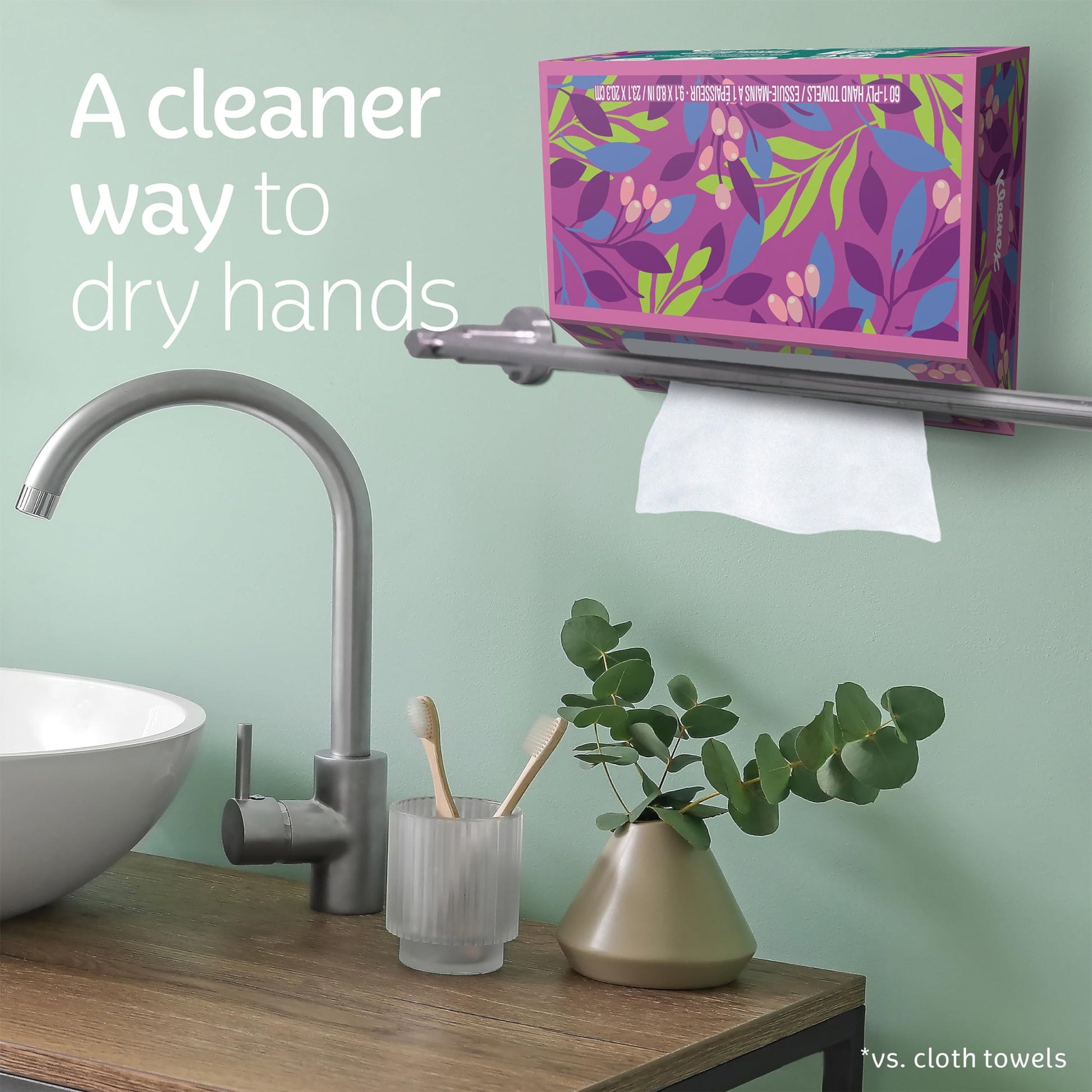 Kleenex Hand Towels, Single-Use Disposable Paper Towels, 6 Boxes, 60 Towels Per Box (360 Towels Total) - Available at All In One Marketplace Canada