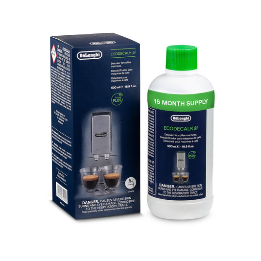 De'Longhi EcoDecalk Descaler, Eco-Friendly Universal Descaling Solution for Coffee & Espresso Machines, 16.90 oz (5 uses)