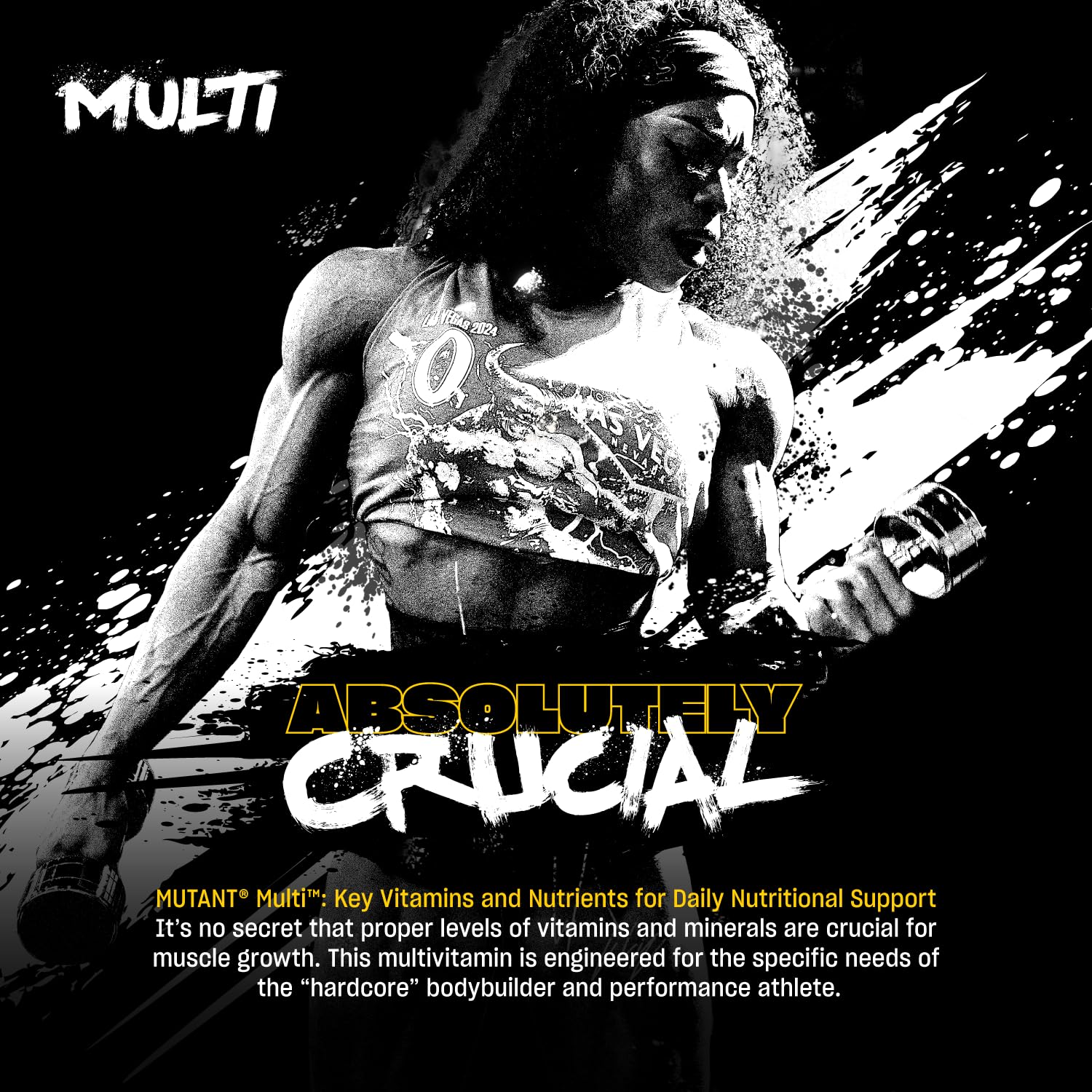 MUTANT Multi Vitamins - Men's Multivitamin for Hardcore Athletes & Body Builders, Supports Muscle Function, Energy Metabolism, Immune Health with 70 Vitamins Minerals Antioxidants (60 Caplets, CA) - Available at All In One Marketplace Canada