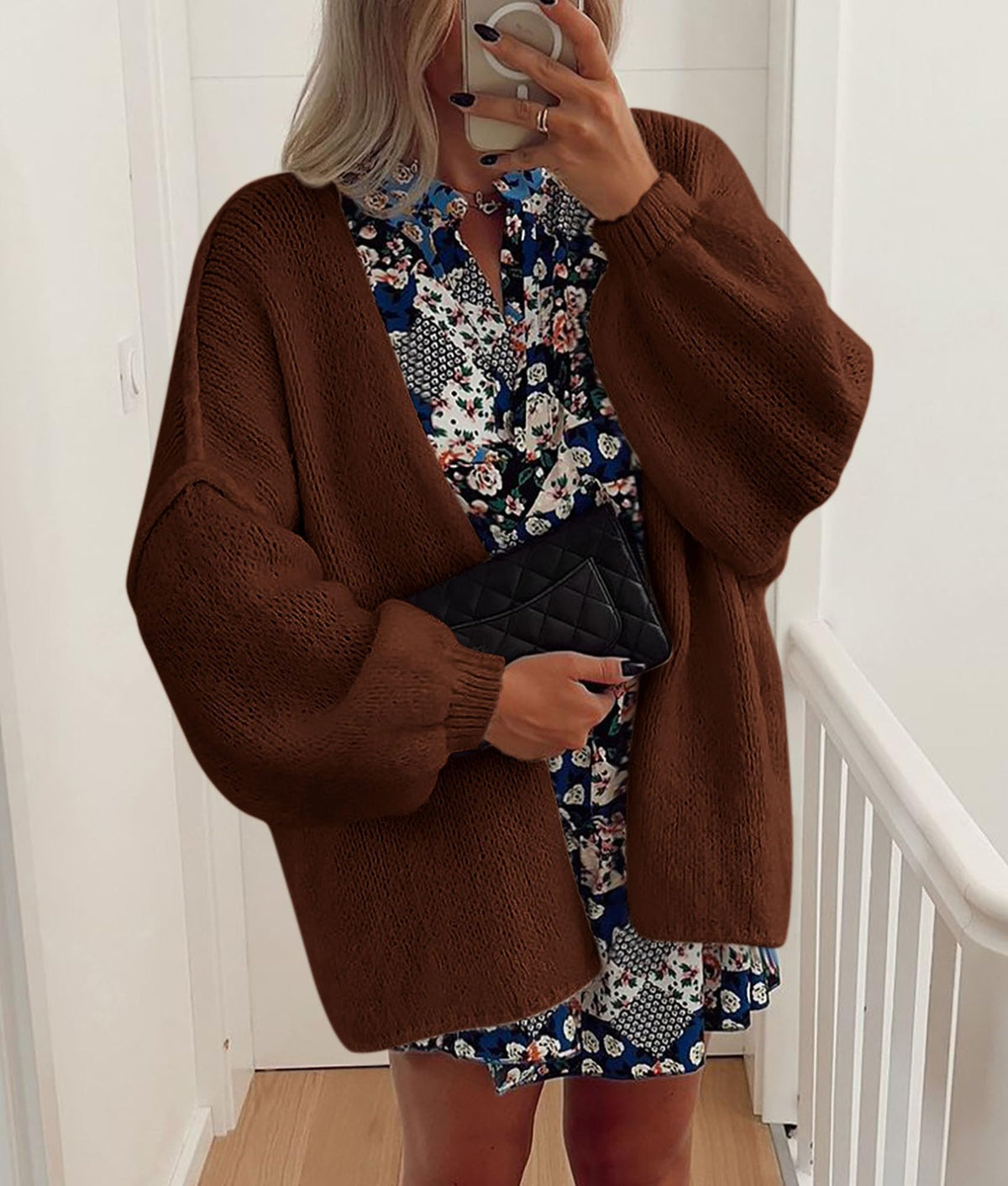 PRETTYGARDEN Womens Open Front Oversized Cardigan Sweaters Caramel 🍁 All In One Marketplace Canada