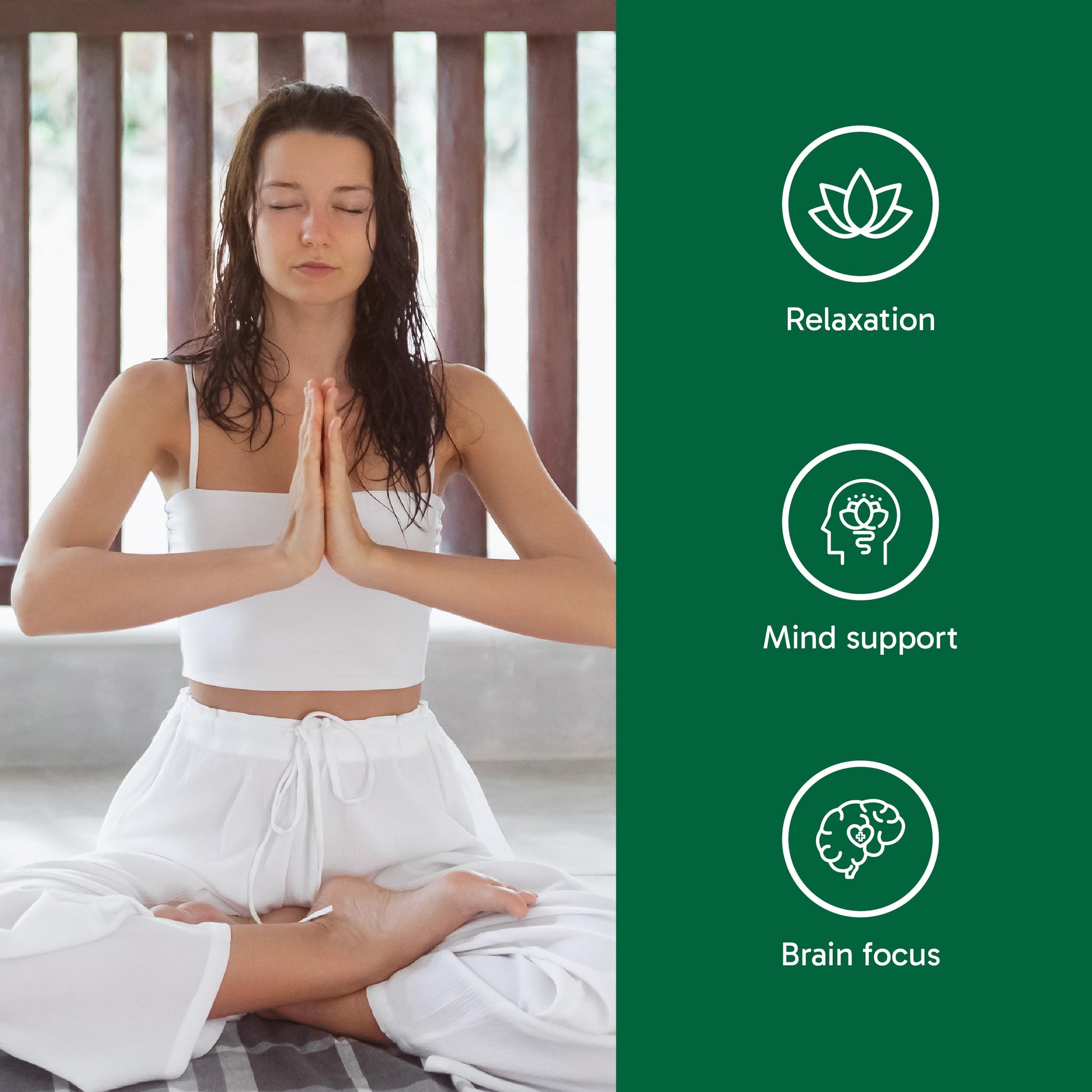 Organika Mind Calm Powder- with Magnesium Bisglycinate, L-Theanine, GABA, Inositol- Promotes Relaxation and Calm without Drowsiness- Acai Lemonade Flavour- 216g Organika