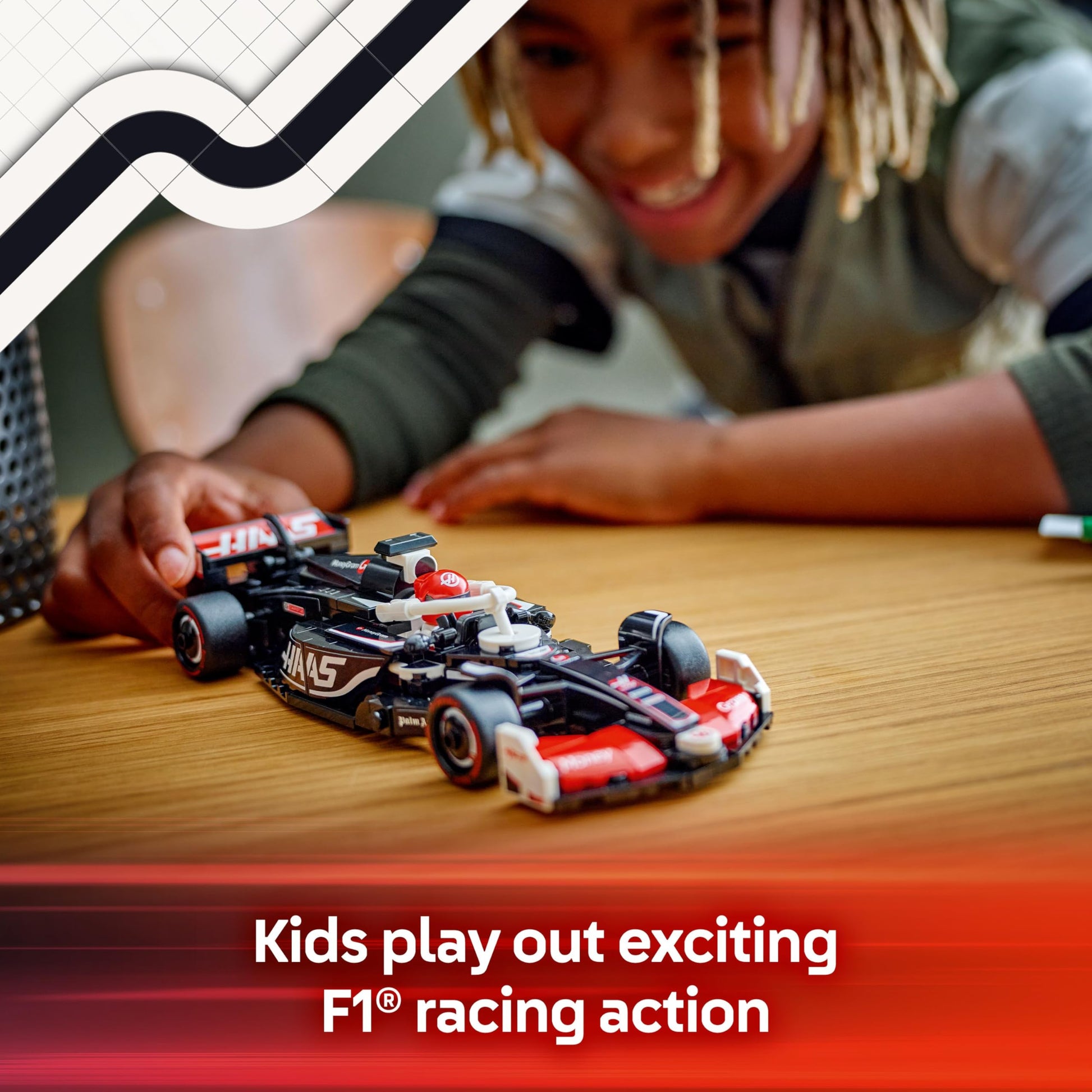 LEGO Speed Champions MoneyGram Haas F1 Team VF-24 Race Car Toy - Building Set for Kids, Boys & Girls, Ages 10+ - Toy Car for F1 Fans - Gift Idea for Birthday - 77250