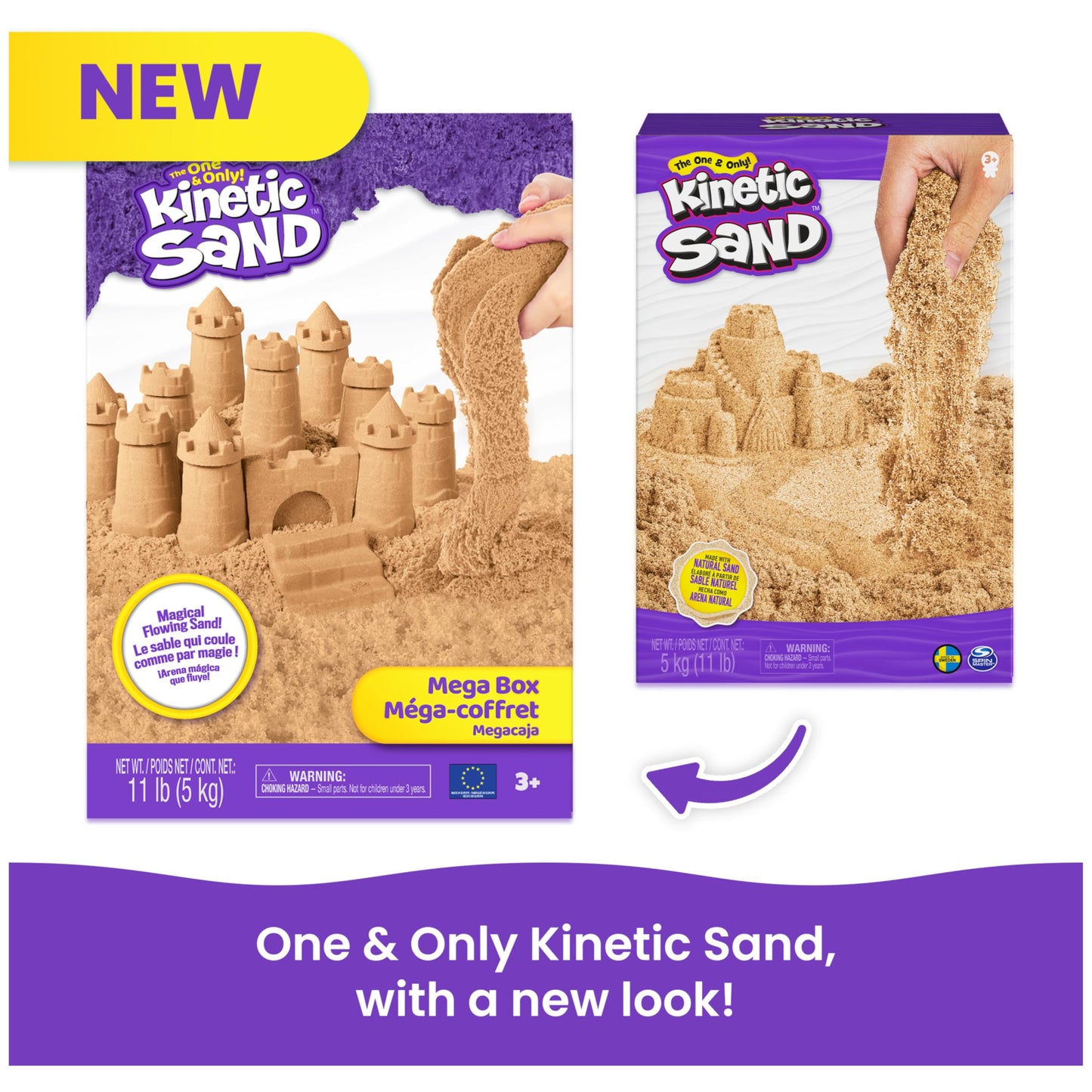 Kinetic Sand 11lb Brown Sand Amazon Exclusive, Sensory Toys, Ages 3+