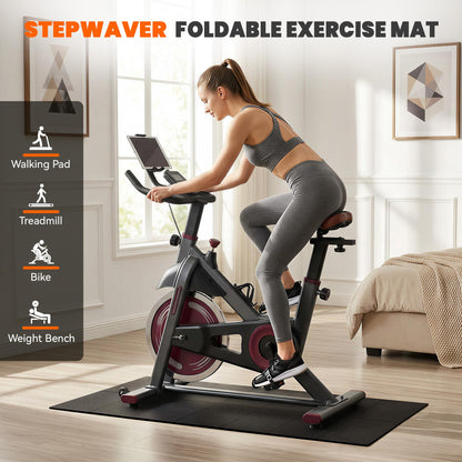 Stepwaver Walking Pad Mat for Carpet, Treadmill Mat for Hardwood Floors, High Density, 1/4 Thickness, Foldable, Floor Protection for Bike, Elliptical, Treadmill