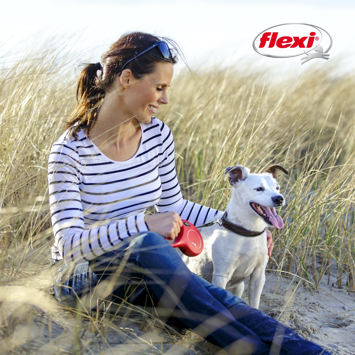 FLEXI New Classic Retractable Dog Leash (Tape) 26 feet, Large, Black 🍁 All In One Marketplace Canada