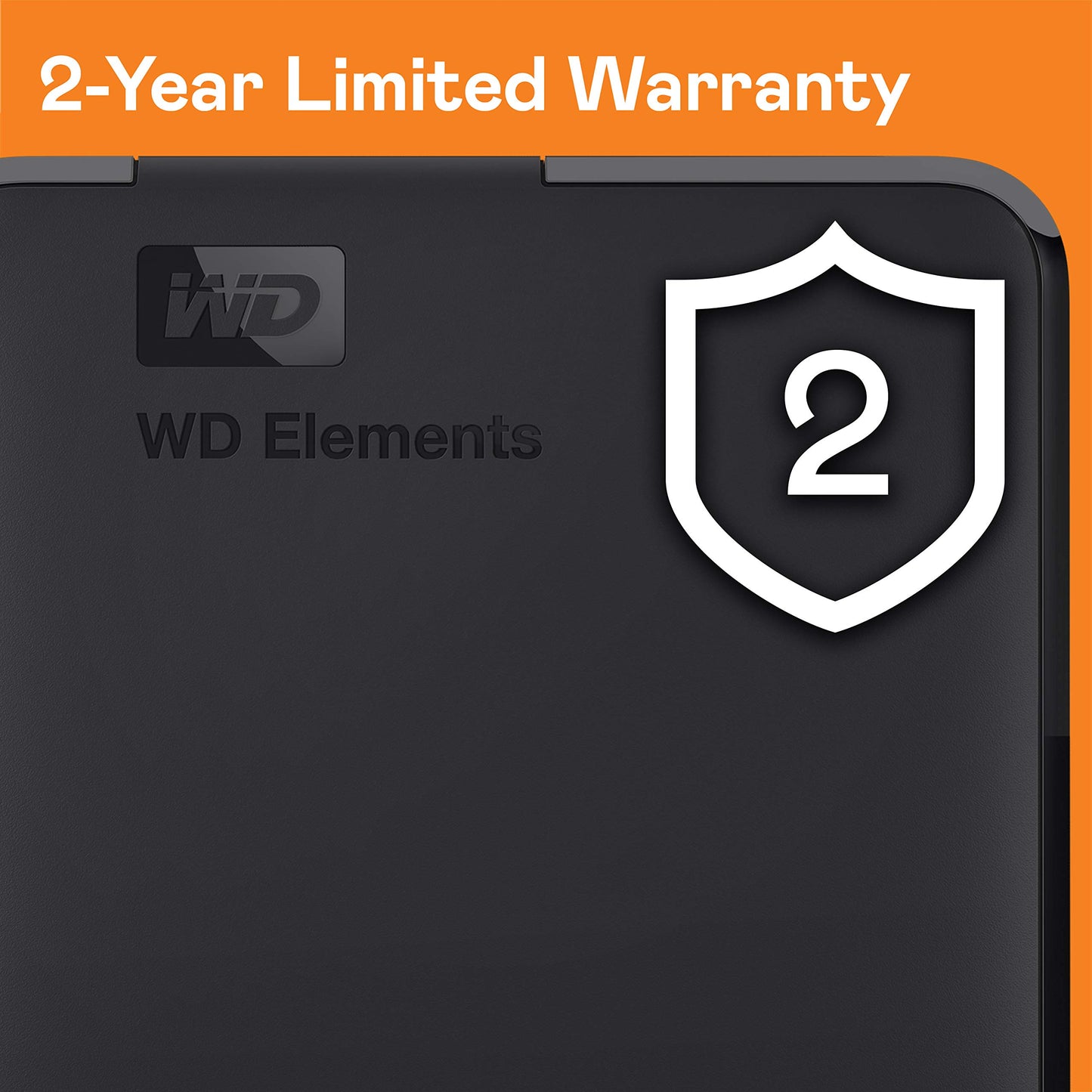 Western Digital 1TB Elements Portable External Hard Drive - USB 3.0 - WDBUZG0010BBK-WESN,Black