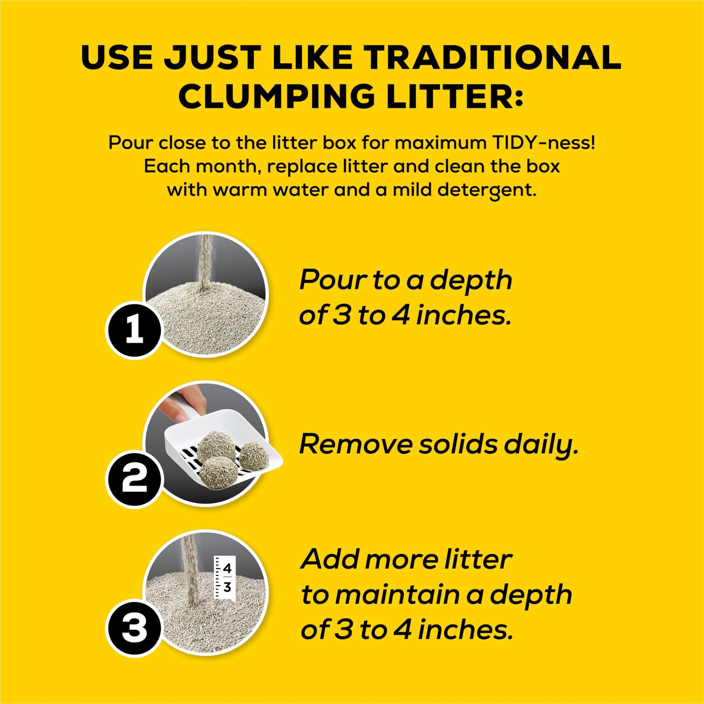 Tidy Cats 4-in-1 Strength Cat Litter, LightWeight Multi-Cat - 5.44 kg Box