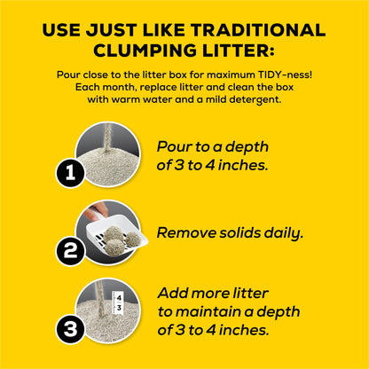 Tidy Cats 4-in-1 Strength Cat Litter, LightWeight Multi-Cat - 5.44 kg Box