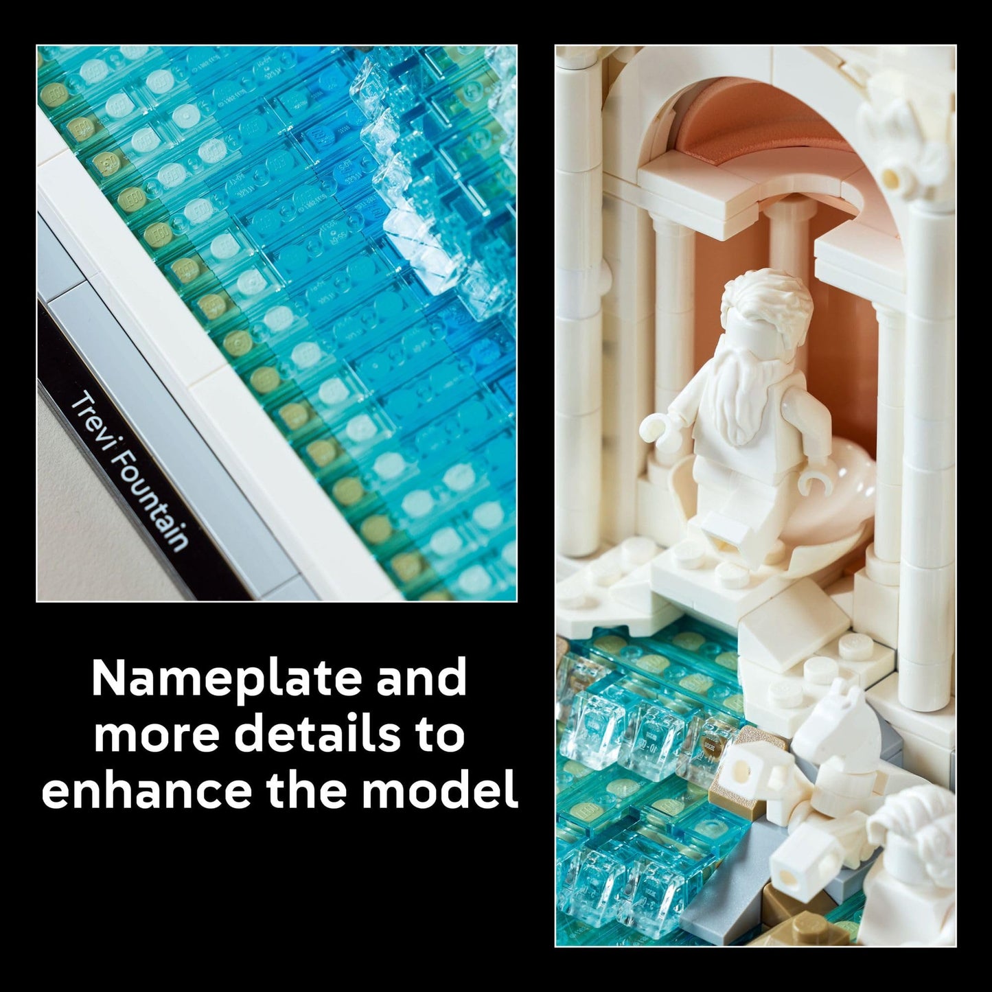 LEGO Architecture Trevi Fountain Building Set - Collectible 3D Puzzle of Italian Landmark Model for Display - DIY Arts and Craft for Adults - Gift for Wedding - 21062 LEGO