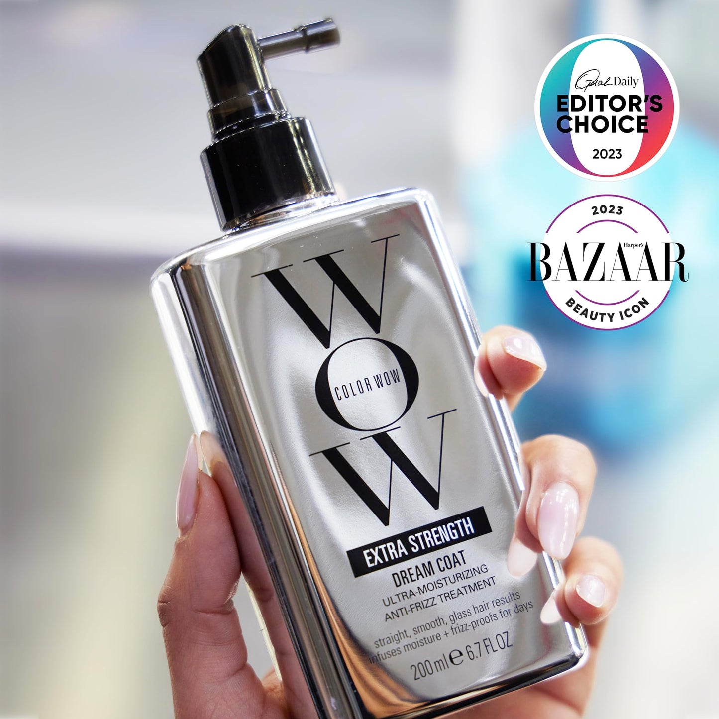 COLOR WOW Extra Strength Dream Coat – Powerful ultra moisturizing, anti humidity treatment for extremely frizz prone hair| glassy smooth, straight + resistant styles up to 3-4 washes - Available at All In One Marketplace Canada