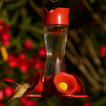 Perky-Pet 203CPBN Outdoor Pinch Waist Glass Garden Décor Hummingbird Feeder