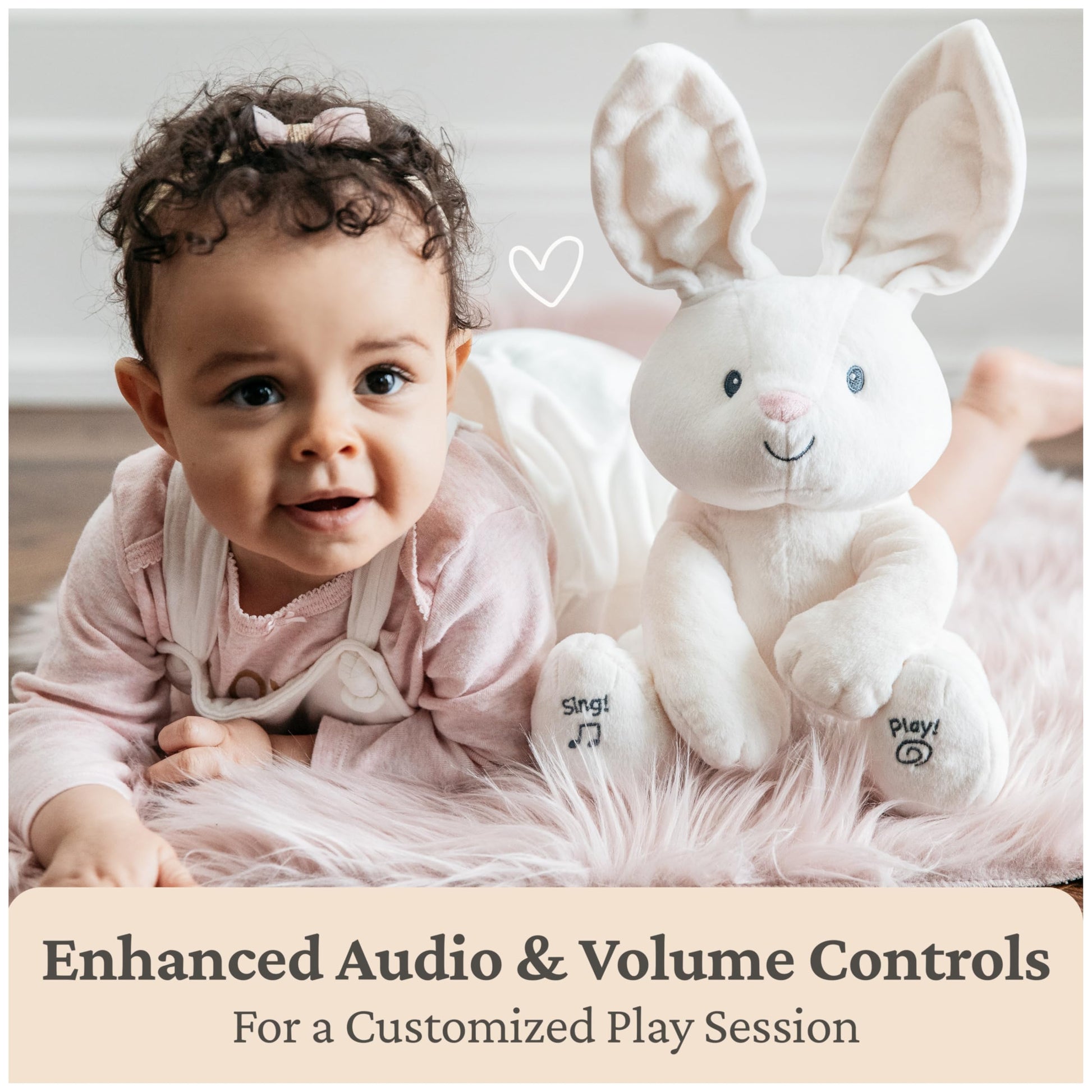GUND Baby Flora Bunny 12-Inch Interactive Animated Musical Baby Toy 🍁 All In One Marketplace Canada GUND