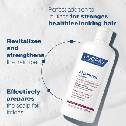 Ducray Anaphase+ hair loss & density shampoo for thinning hair, 400ml Ducray