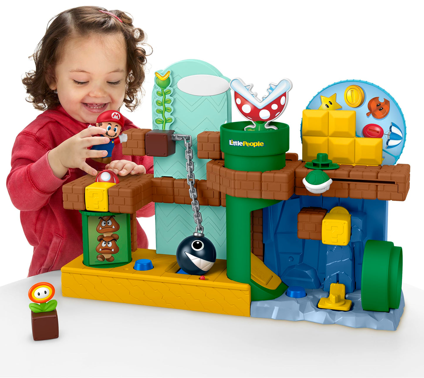 Fisher-Price Little People Toddler Toy My Mario Adventure Playset with Music Sounds & Figures, Preschool Kids Ages 18+ Months 🍁 All In One Marketplace Canada