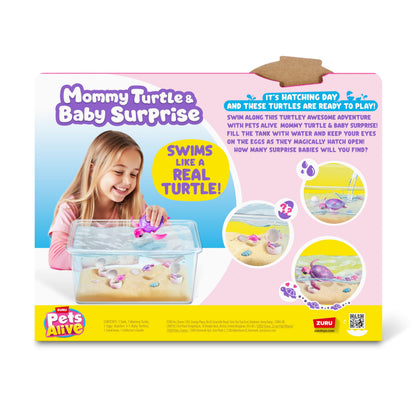 Pets Alive Mama Turtle Surprise by ZURU, Robot Toy Pet Turtle Pets Alive