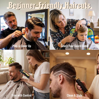Ufree Hair Clippers for Men, Clippers and Trimmers Set, Cordless Barber Clippers, Grooming Kit, Gifts for Men - Available at All In One Marketplace Canada