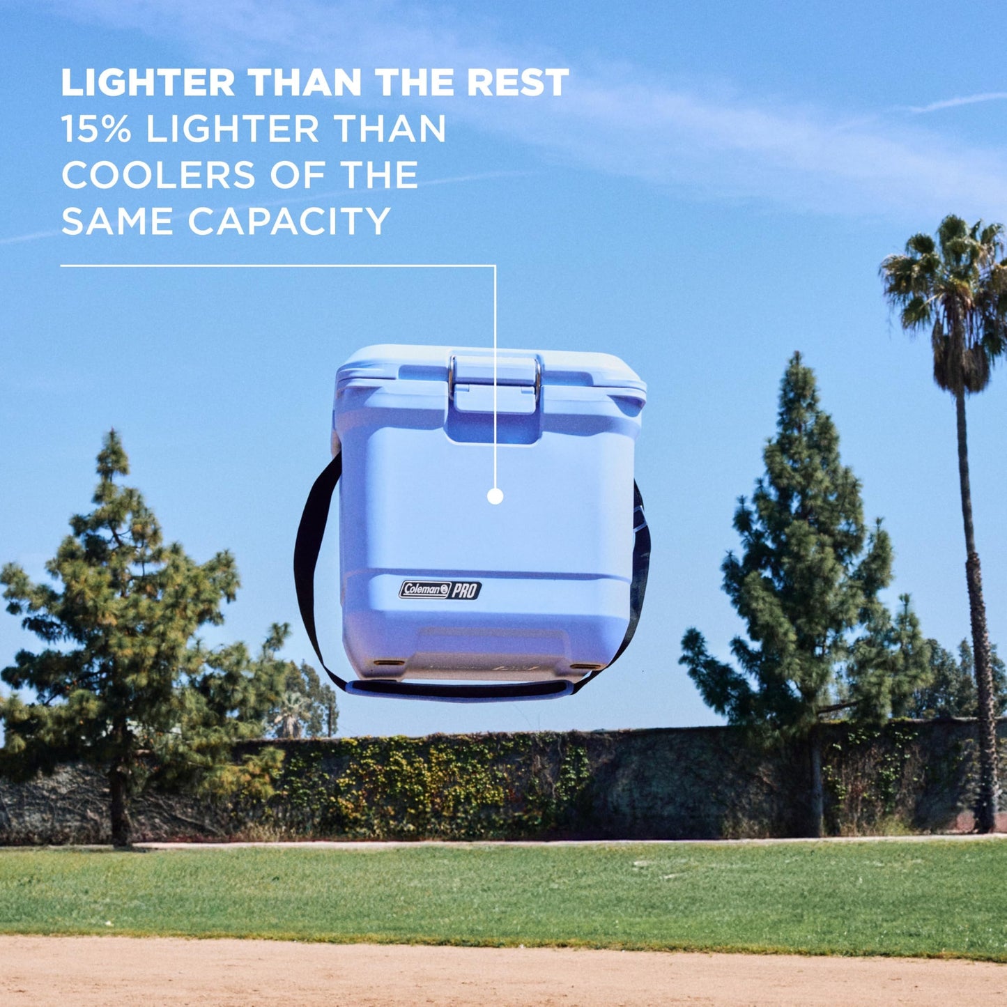 Coleman Pro 25-Quart Premium Hard Cooler, Heavy-Duty Ultra-Light Portable Cooler, Extra-Thick Insulation Keeps Ice up to 3 Days, 36-Can Capacity Coleman