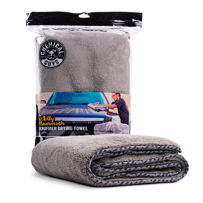 Chemical Guys Woolly Mammoth Microfiber Towel (36" x 25") Cars, Trucks, SUVs, RVs, Home, Pets, Messes, Grey Chemical Guys