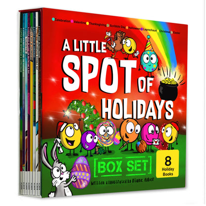 Coffret de livres A Little SPOT of Holidays (Livres 41-48 : Noël, Halloween, Thanksgiving, Saint-Valentin, Pâques, Saint-Patrick, Journée du gribouillage, Célébration)