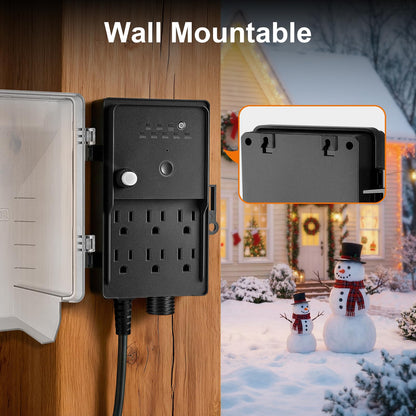 SURAIELEC Outdoor Power Stake Timer, Dusk to Dawn Weatherproof Light Timer 🍁 All In One Marketplace Canada