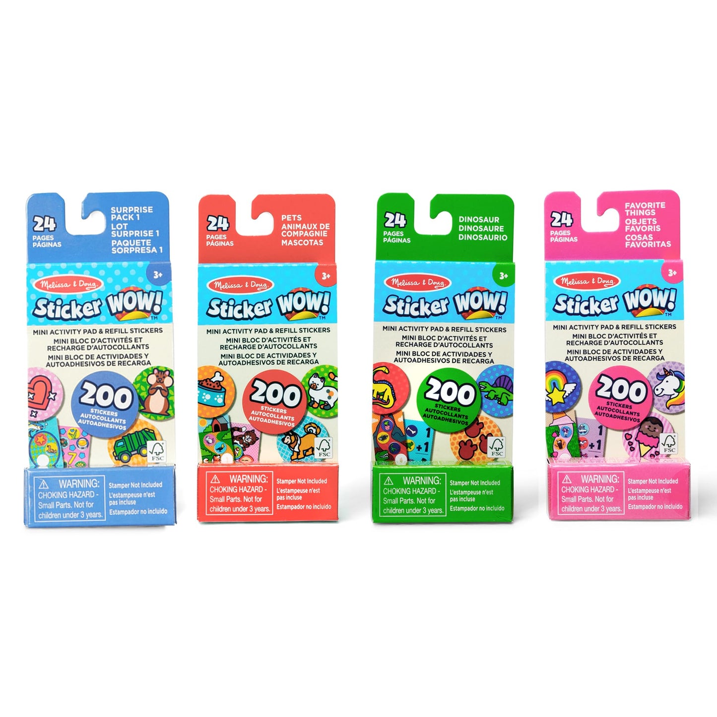 Melissa & Doug Sticker WOW! Mini Activity Pad & Refill Stickers 4-Pack Set 🍁 All In One Marketplace Canada