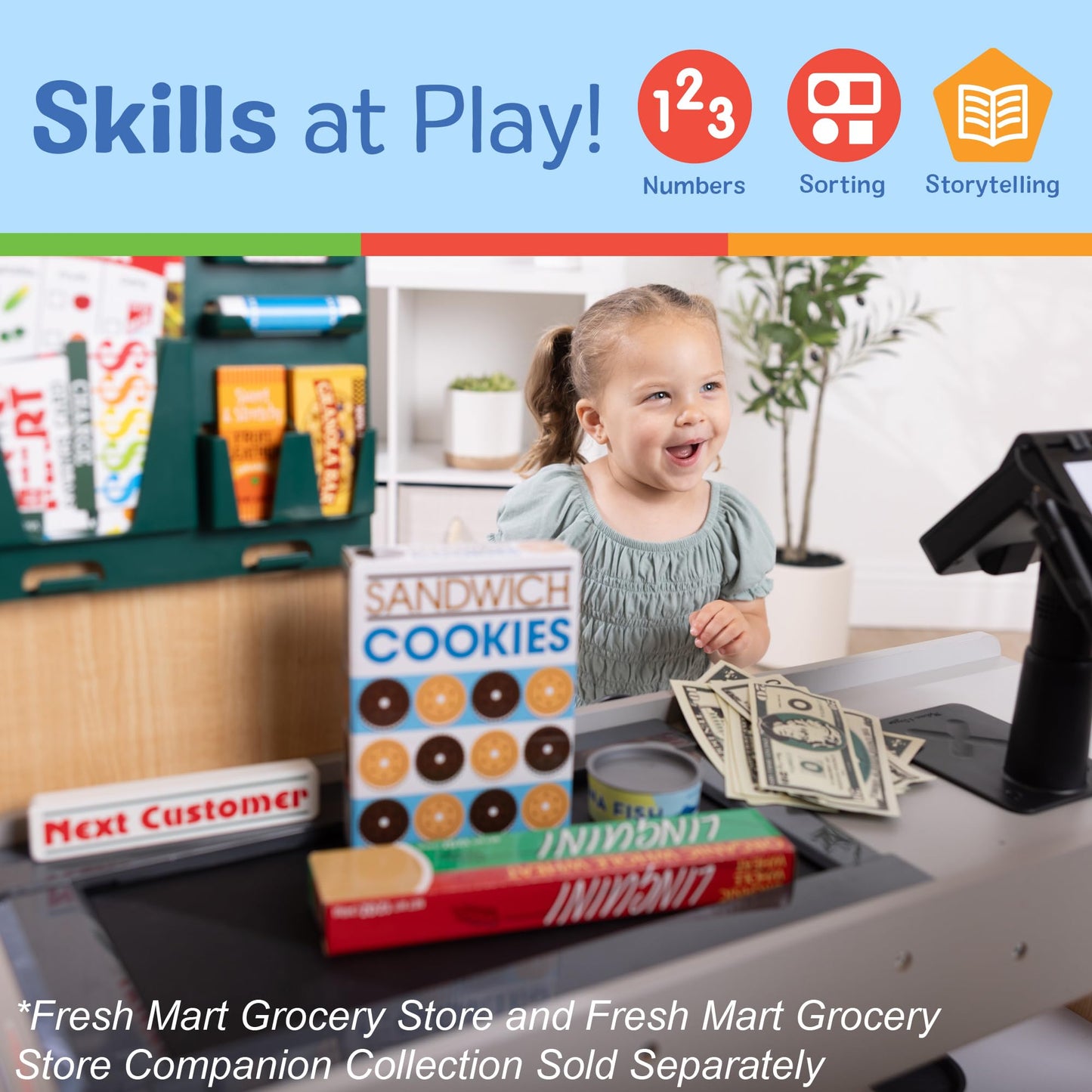 Melissa & Doug Fresh Mart Grocery Store Companion Pretend Play Food Set Melissa & Doug