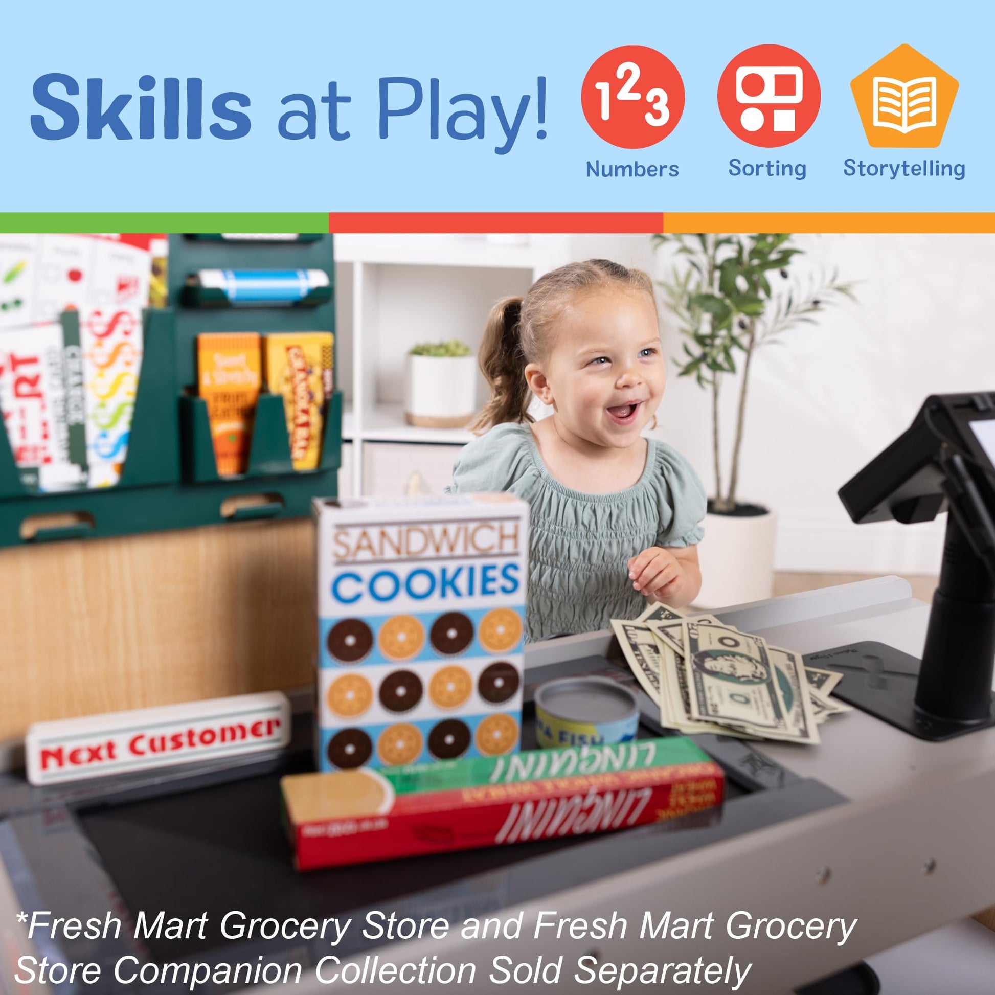 Melissa & Doug Fresh Mart Grocery Store Companion Pretend Play Food Set Melissa & Doug