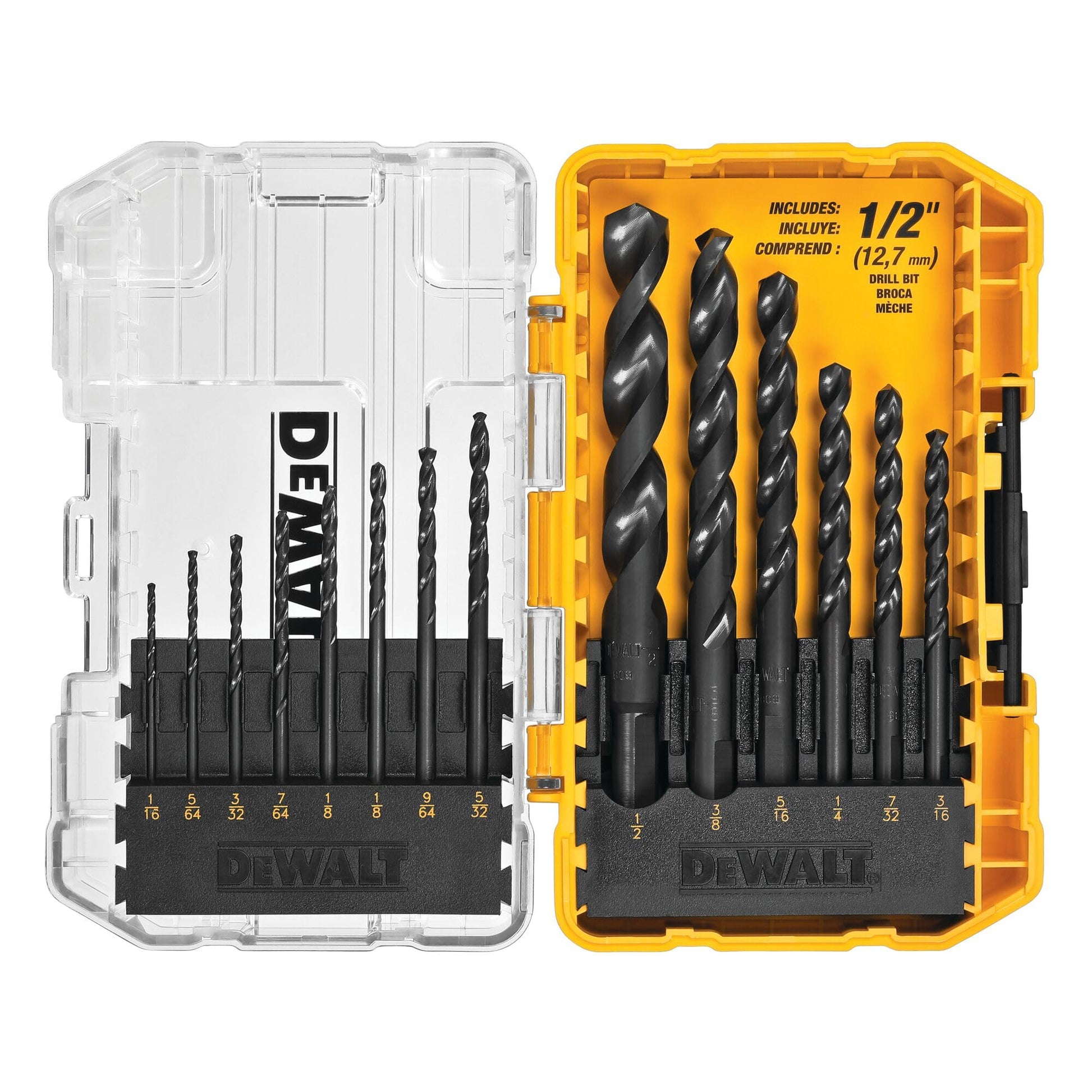 DEWALT Drill Bit Set, Black and Gold, 14-Piece (DWA1184) DEWALT
