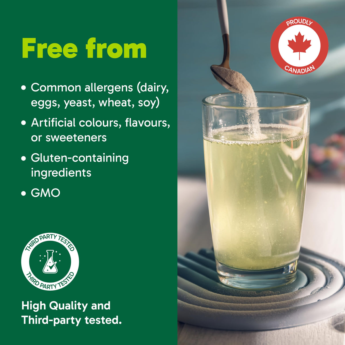 Organika Canadian-Made Belli Bliss Fibre + Glucose | High Fibre Blend, Chromium for Glucose-Balancing | Supports Digestive Health, Constipation Relief, Weight Control - Lemonade, 30 x 6g sachets