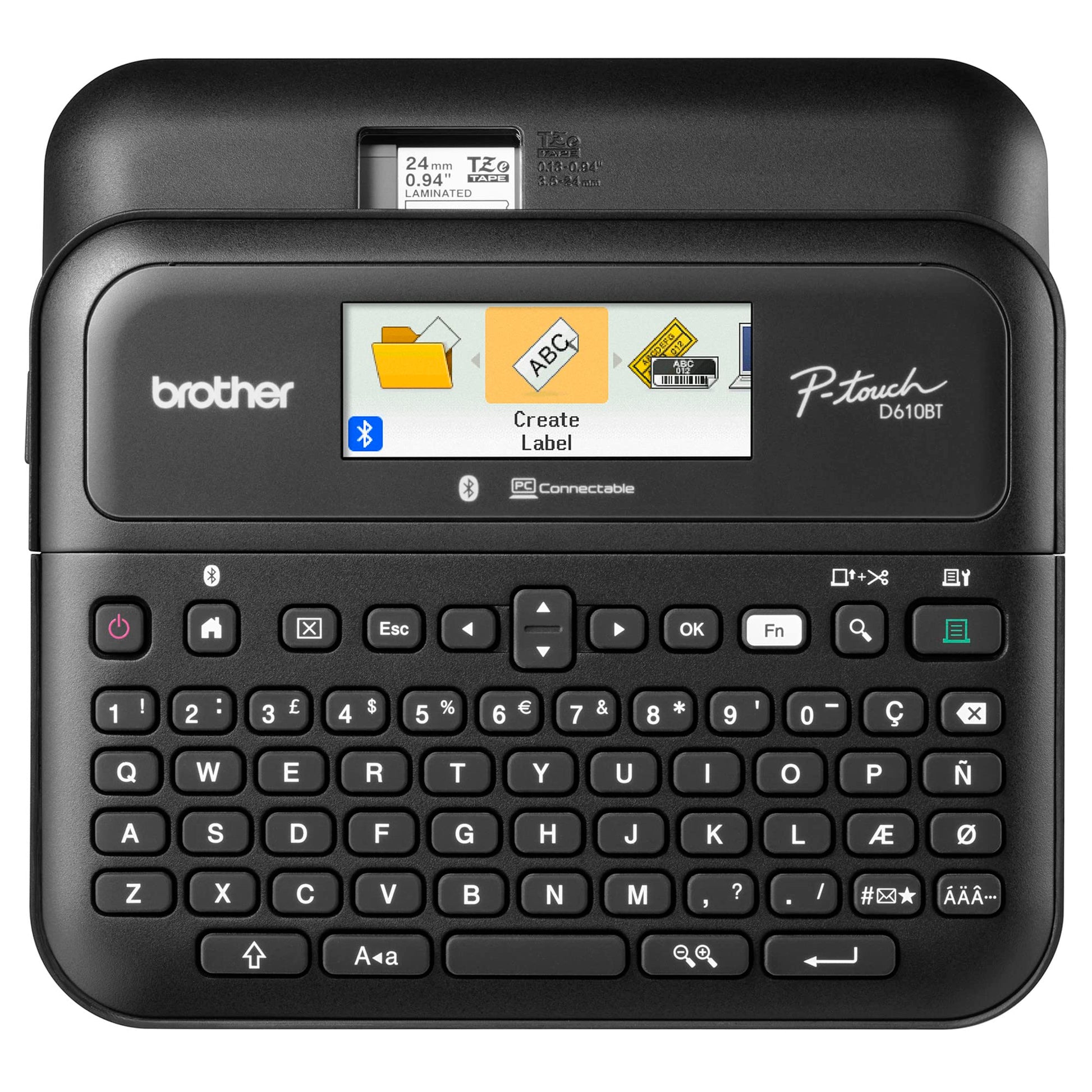 Brother P-Touch PT-D610BT Business Professional Connected Label Maker – Bluetooth® Thermal Labeling Machine – TZe Tape Included – Refillable, LabelManager-Compatible Brother