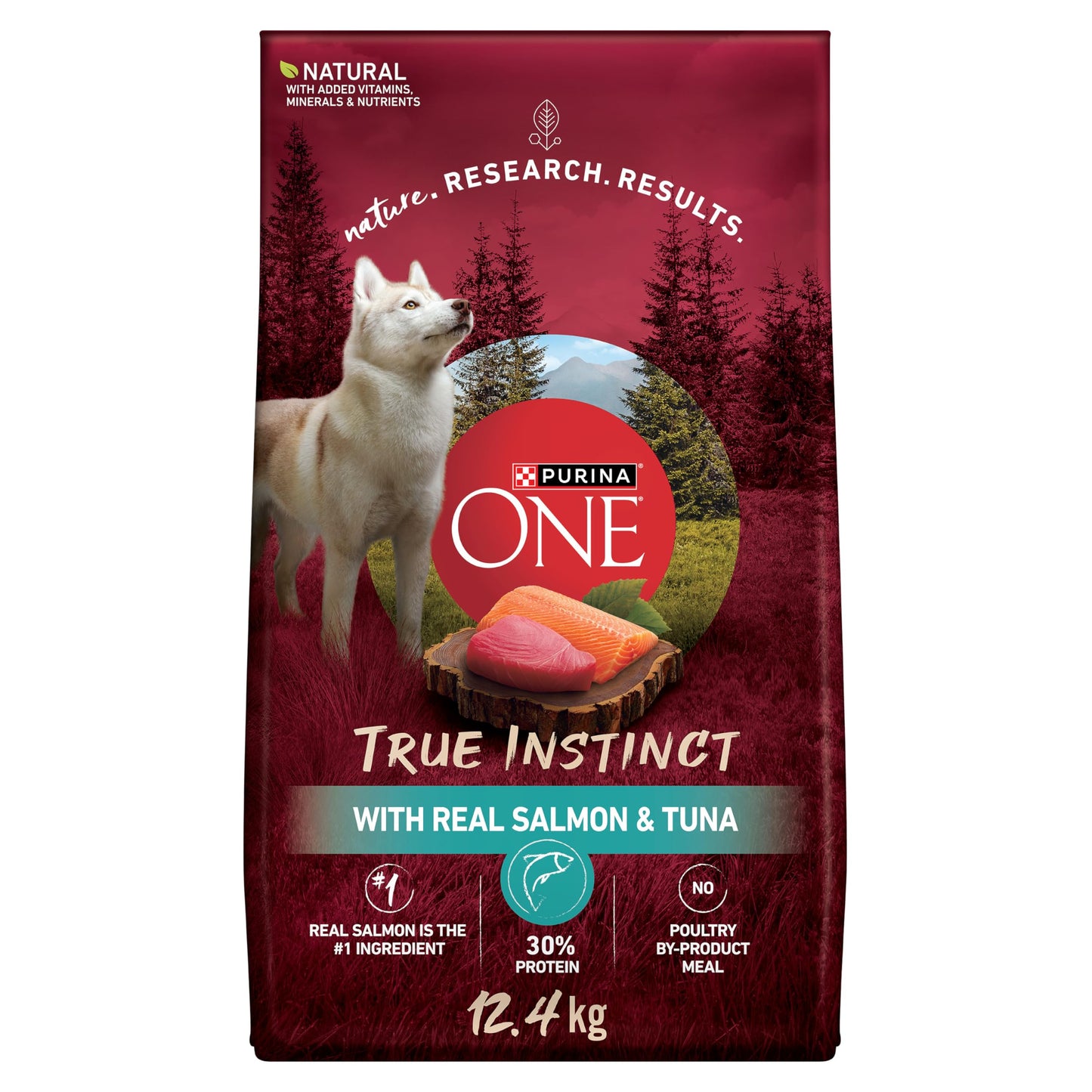 Purina ONE True Instinct Dry Dog Food, Salmon & Tuna 12.4kg Purina ONE
