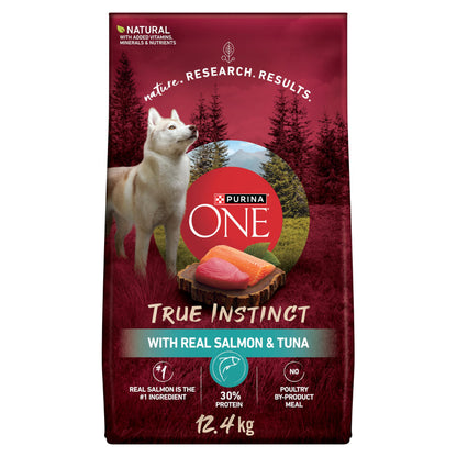 Purina ONE True Instinct Dry Dog Food, Salmon & Tuna 12.4kg Purina ONE