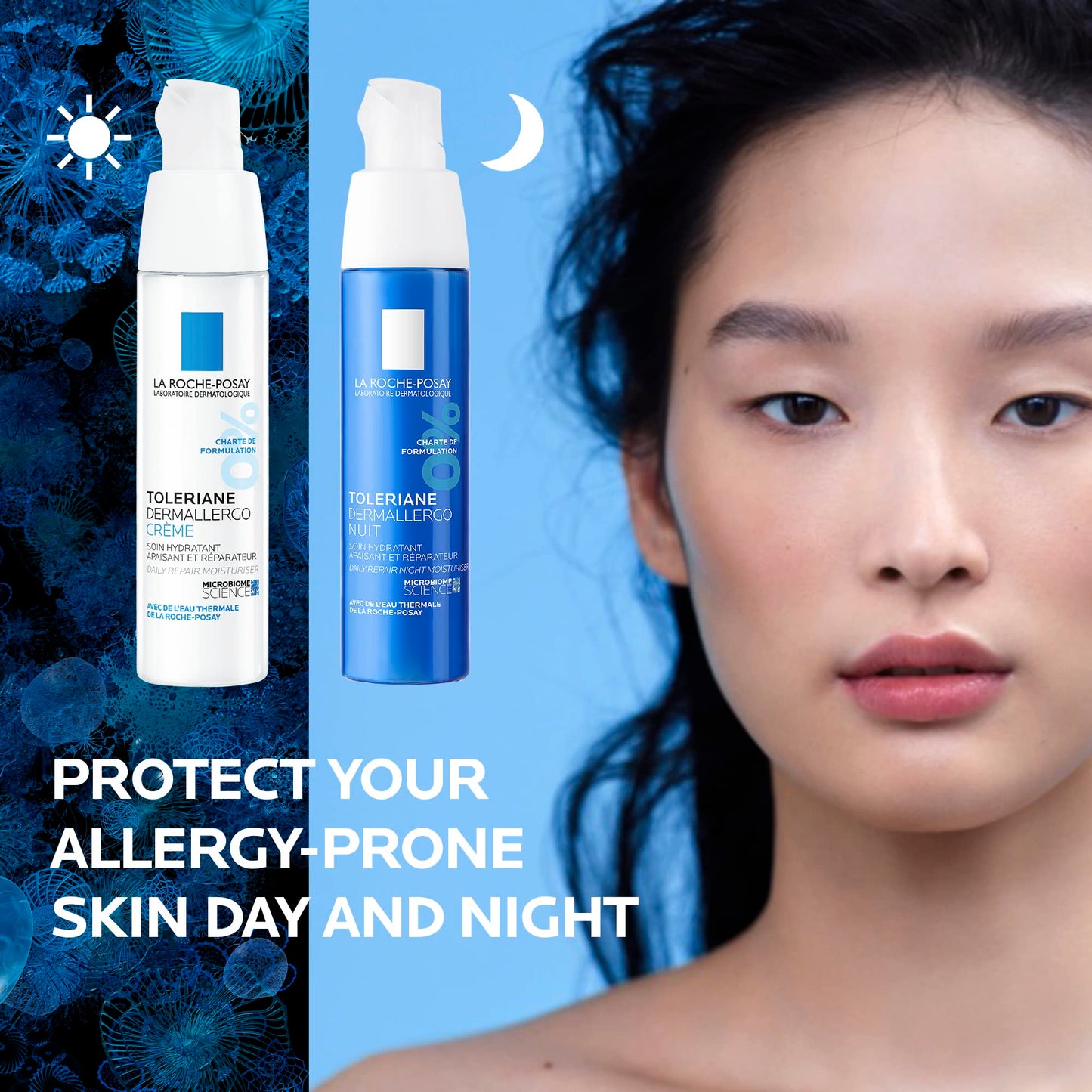 La Roche-Posay Toleriane NIGHT Face cream for Women & Men. Dermallergo Moisturizer for Face, Eyes & Neck. Soothing Ultra Sensitive Skin, Anti-Redness, with Niacinamide & Neurosensine, 40ML 🍁 All In One Marketplace Canada