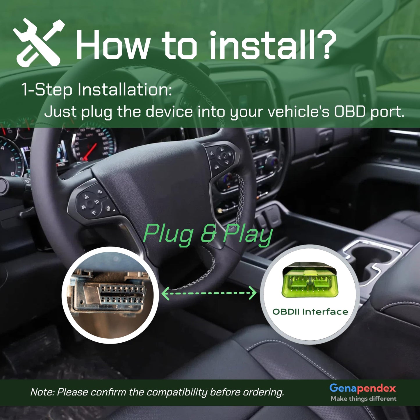 Genapendex AFM/DFM Disabler for 2007-2022 Silverado 1500 Sierra 1500 5.3L 6.2L Engines,Plug & Play GM Truck/SUV DOD Disabler.